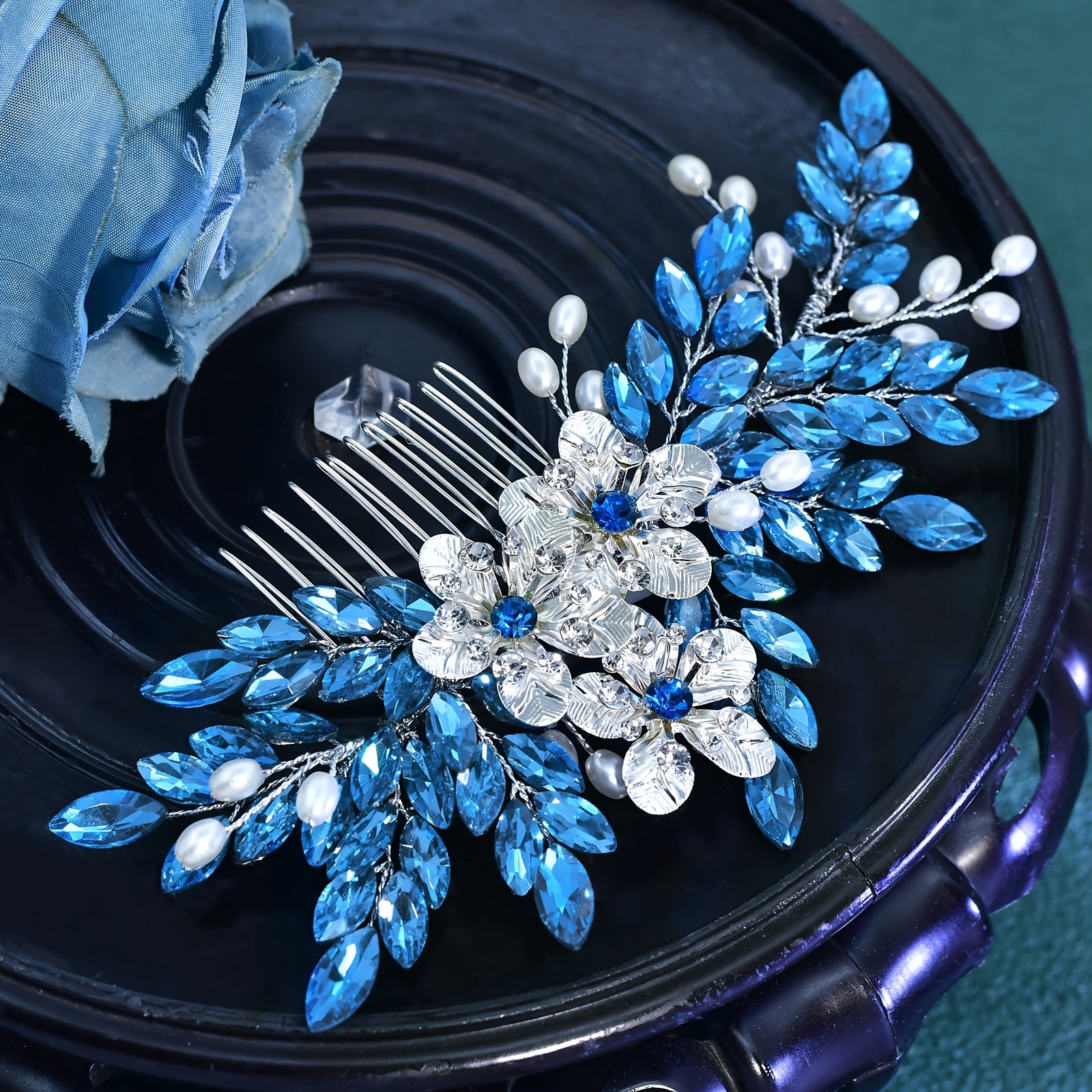 Sparkling Rhinestone Bridal Headpiece for Women