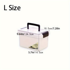 Portable First Aid Box Medicine Pill Organizer Storage Box Two Sizes