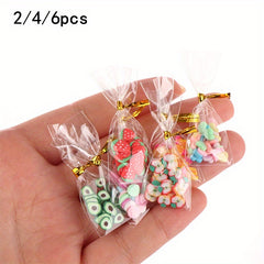 Dollhouse Mini Candy Snack Set Decor Accessories Scene Model Micro Props Gift