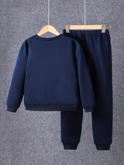 LOS ANGELES Boys Graphic Print Sweatshirt & Sweatpants Set