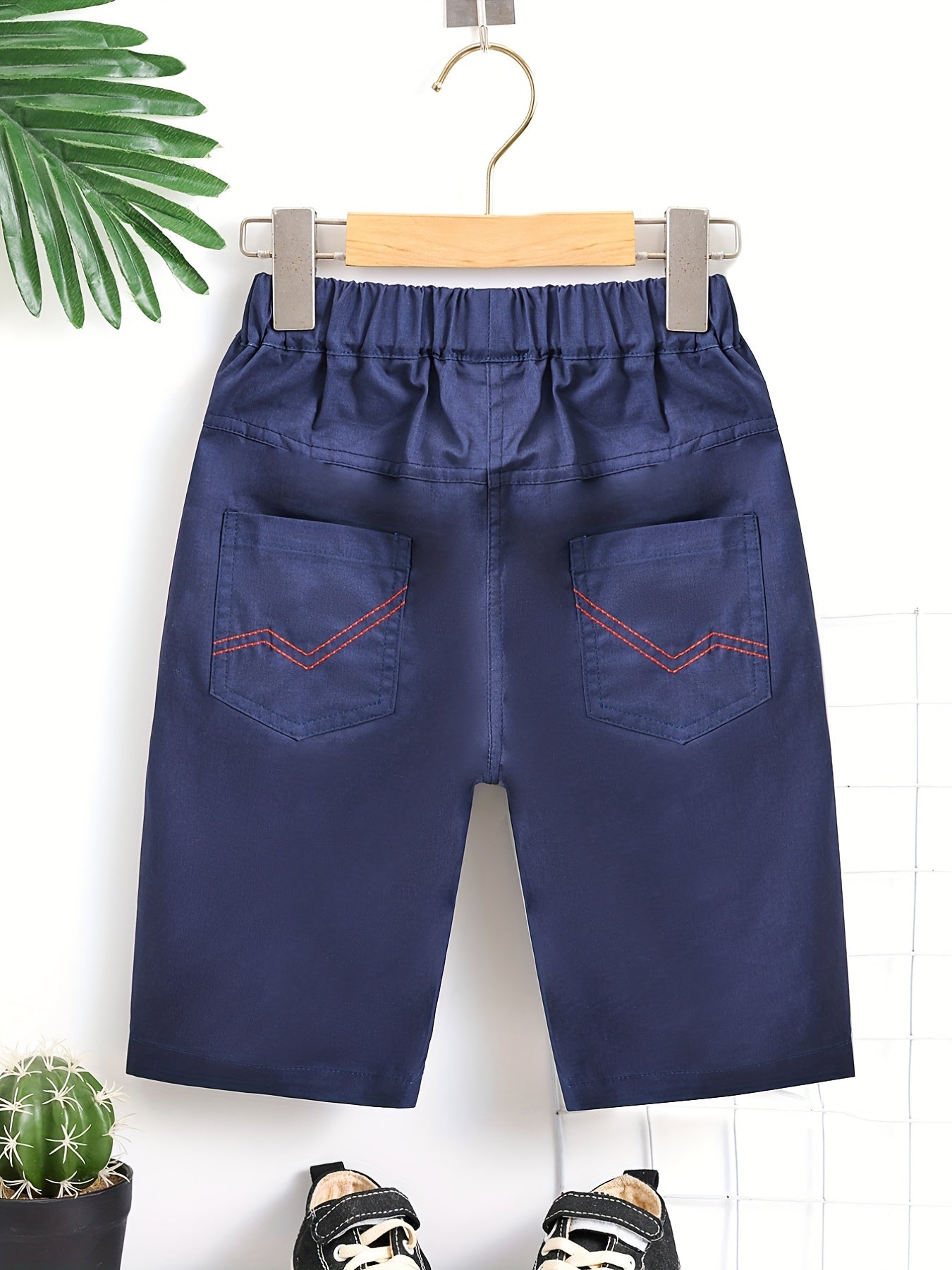 Boys Embroidery Letter Print Comfortable Shorts