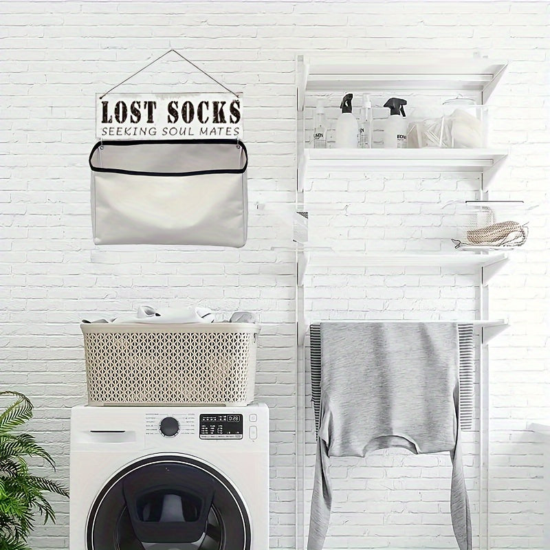 Lost Socks Bag Wall Mounted Organizer Laundry Room Tidy Home Storage