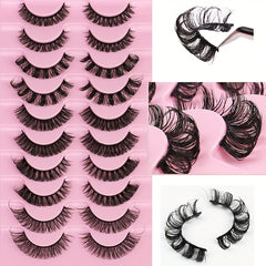 3D False Eyelashes Slender Curling Natural Cat Eye