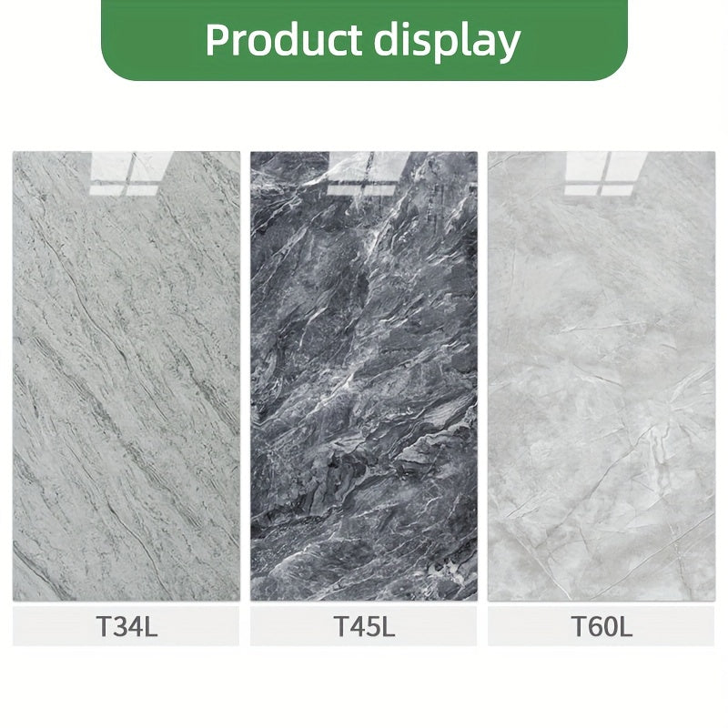 10pcs PVC Marble Floor Stickers Waterproof Bathroom Decals