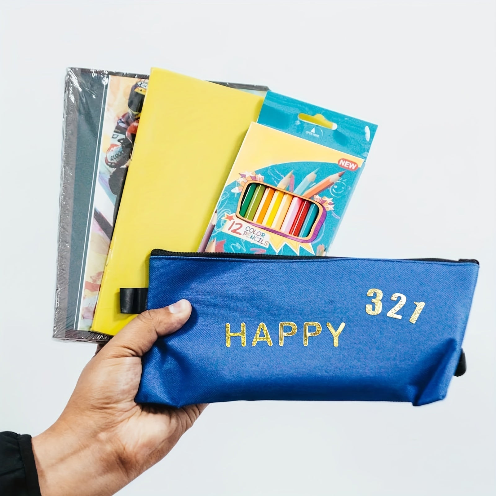 Golden Glitter Letter Number Stickers Self Adhesive DIY Craft