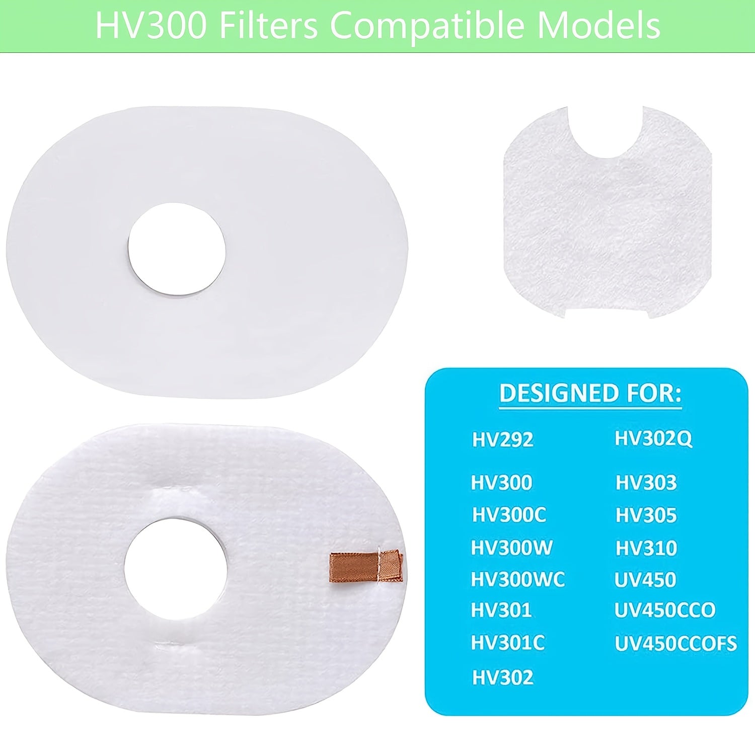 Foam & Felt Filters Kit for Shark Rocket Ultra Light Vacuum HV300 HV301