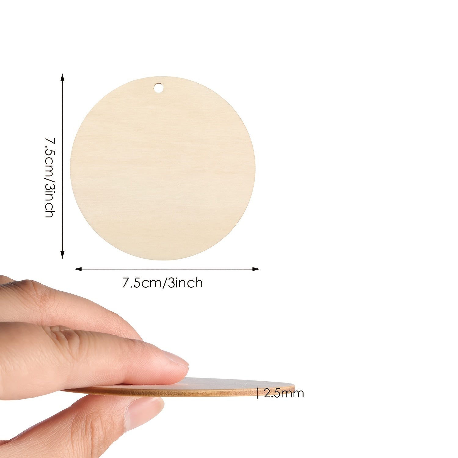 10pcs Wooden Hoops for DIY Crafts Birthdays Christmas