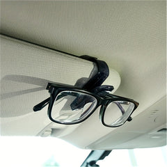 2pcs Car Sun Visor Sunglasses Holder Pen Case Box