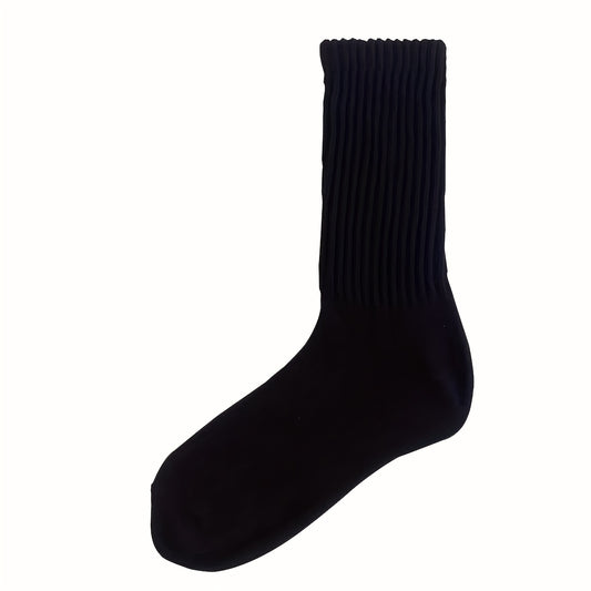 12 Pairs Ribbed Mid Tube Socks Women's Stockings
