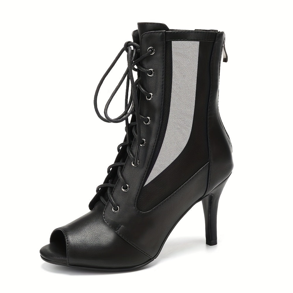 Dance Open Fish Mouth High Heels For Jazz