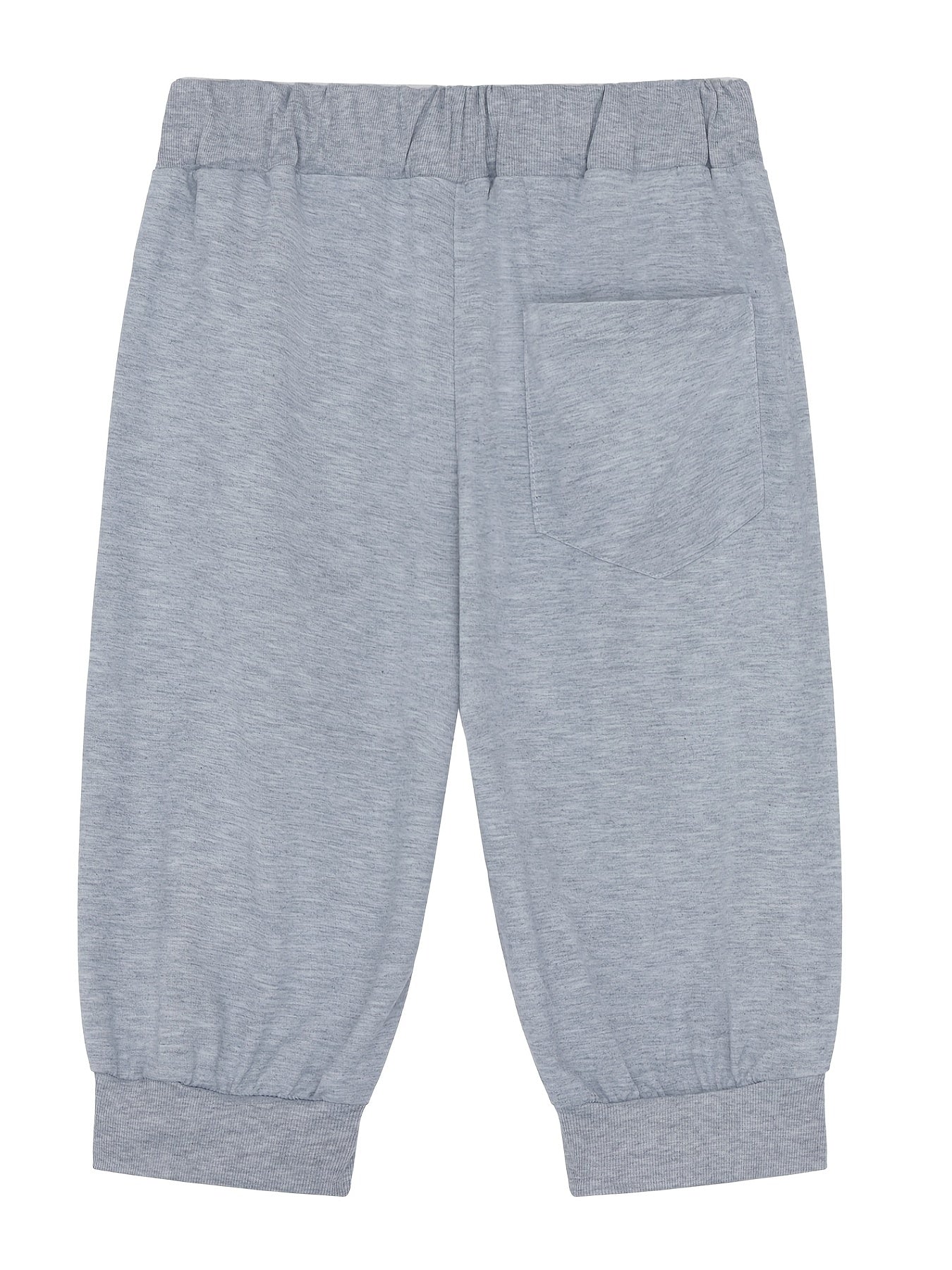 Solid Color Stretch Waist Drawstring Shorts