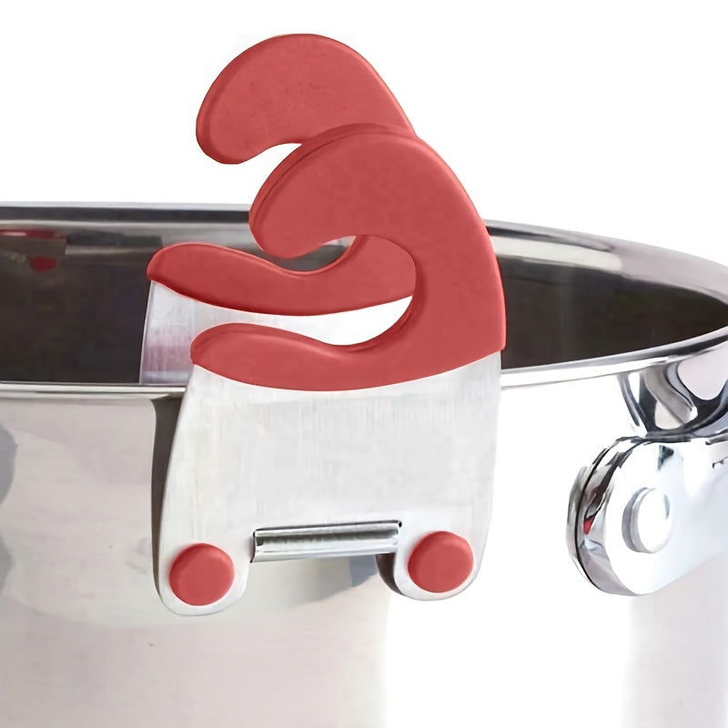 Stainless Steel Pot Spoon Holder with Silicone Grip