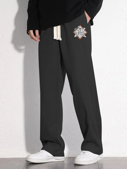 Floral Print Joggers Men's Casual Stretch Waist Sweatpants