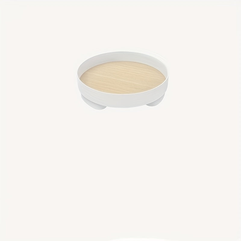 Modern Round Decorative Tray for Skincare and Perfume Storage