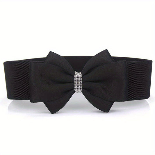 Big Bowknot Wide Belt Plus Size Waistband for Women