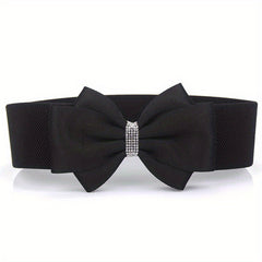Big Bowknot Wide Belt Plus Size Waistband for Women