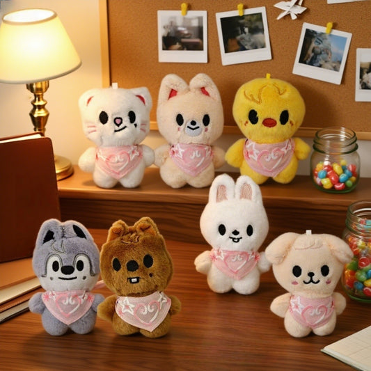 Magical Plush Toy Series Anime Animals with Expressive Eyes & Name Tags