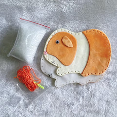 Adult DIY Sewing Kit Forest Animals Flannel Material