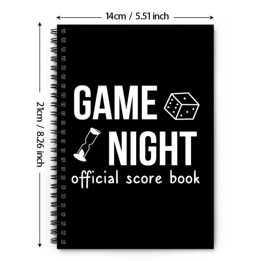 Spiral Game Night Score Book for Board Game Enthusiasts