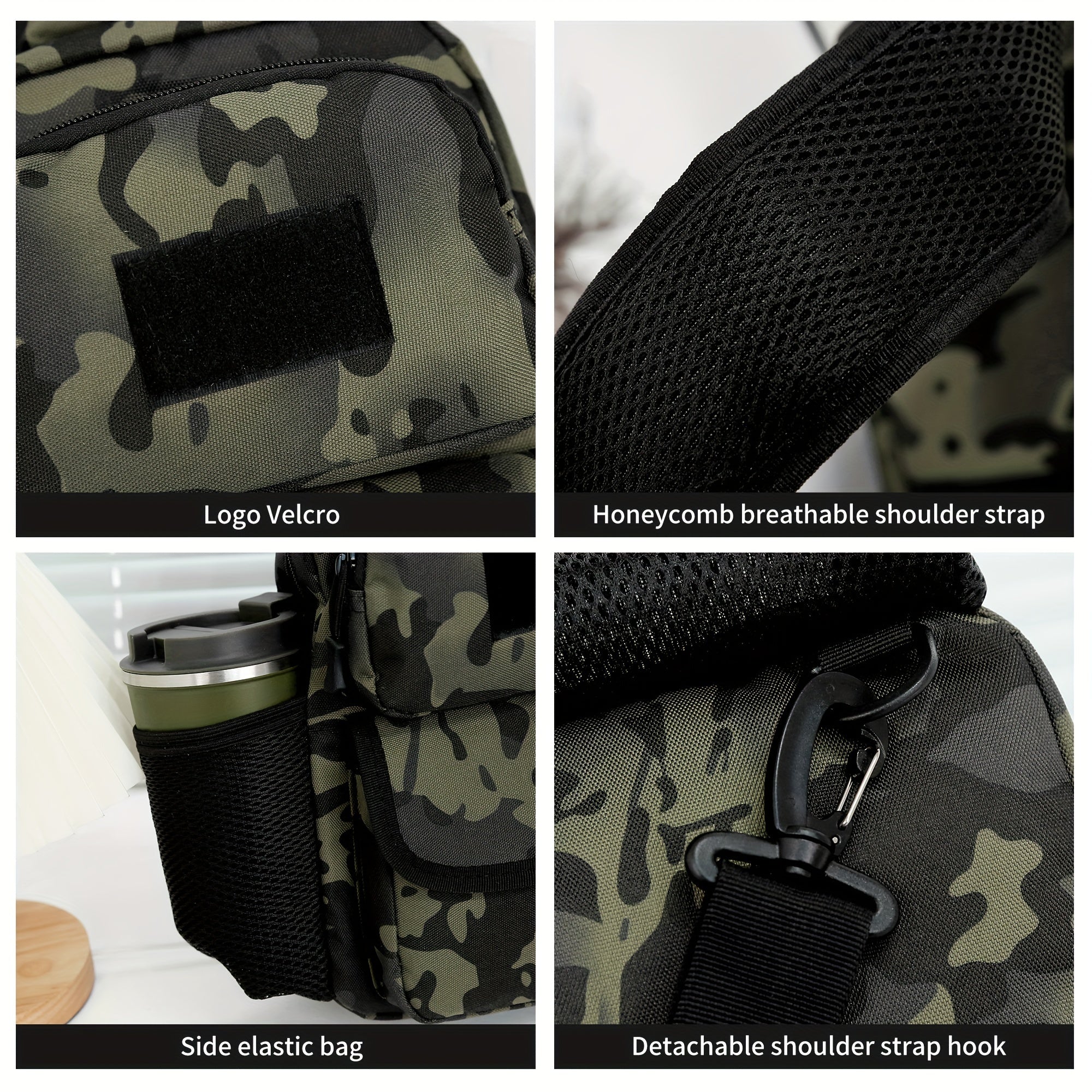 Large Capacity Tactical Backpack Hiking Travel Bag Fishing Bag Outdoor Chest Bag