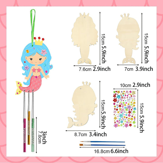 Mermaids Crafts For Kids DIY Wind Chime Kit