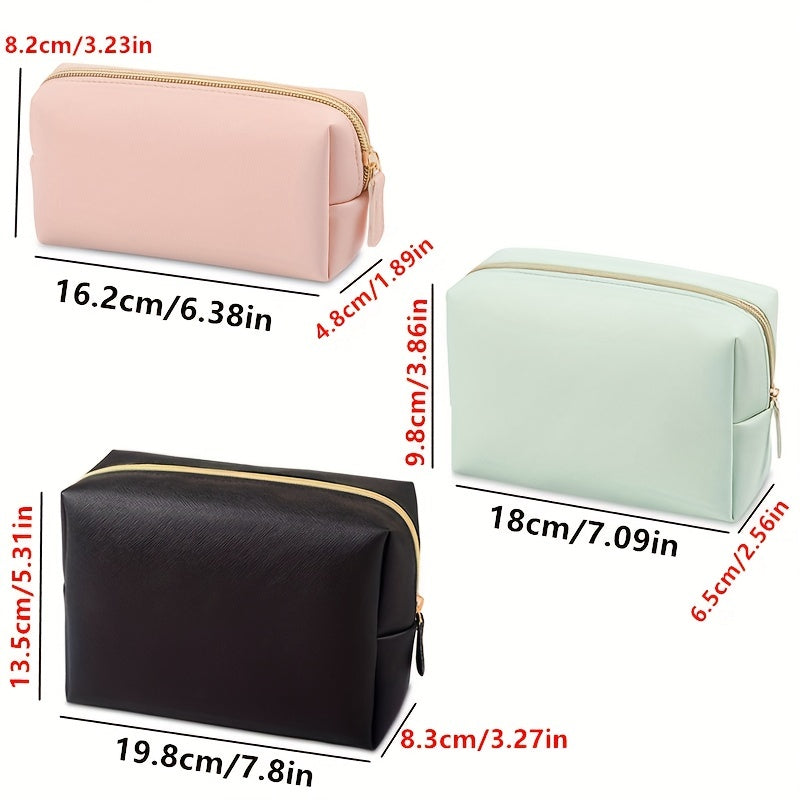 Large Capacity Pencil Bag School Stationery Storage Bag Solid Student Pencil Bag