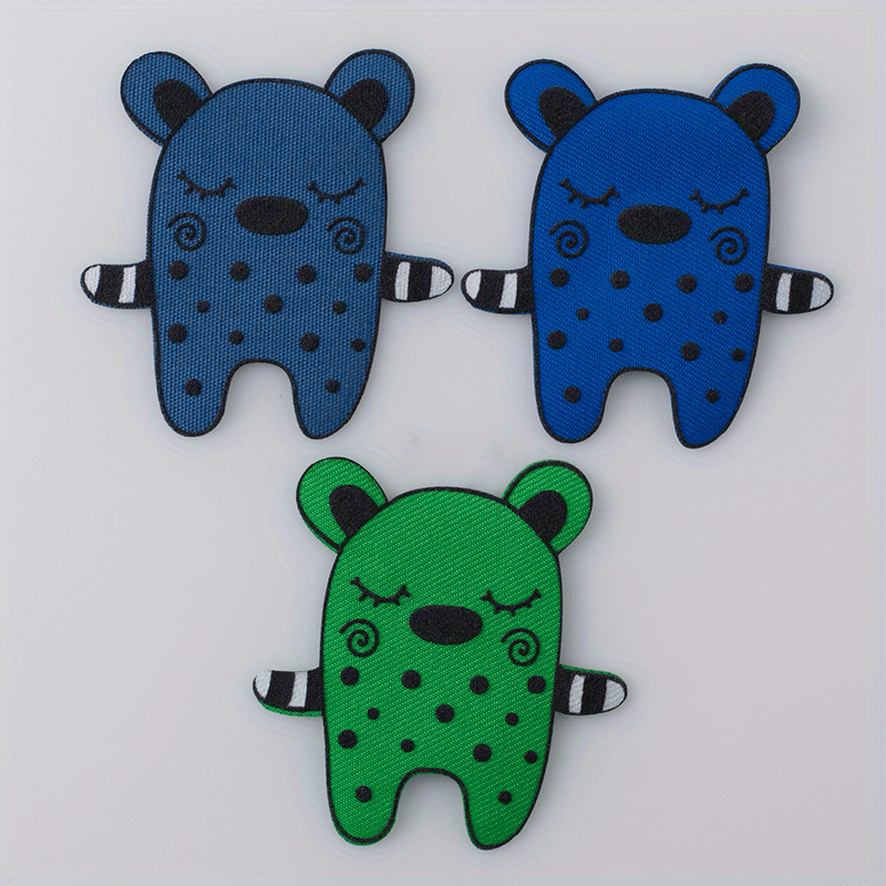 3pcs DIY 3D Animal Cloth Stickers for Kids Clothing Decoration