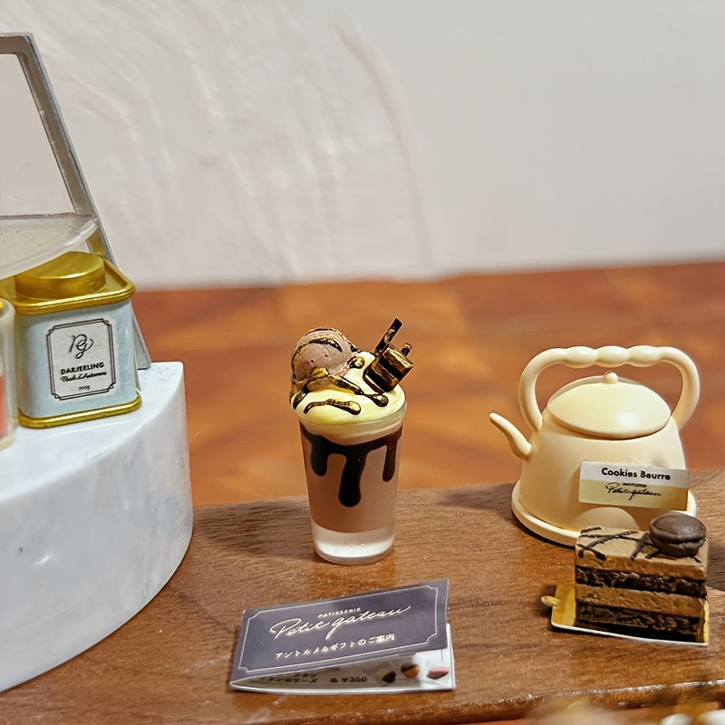 Hazelnut Cocoa Ice Mocha Drink Realistic Durable Lifelike Chocolate Whipped