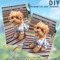 Personalized Waterproof Soft Cover Notebook with Custom Photo Rubber Sleeve