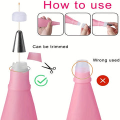 21pcs Piping Bags And Tips Set - Reusable Silicone Pastry Bag With Stainless Ste