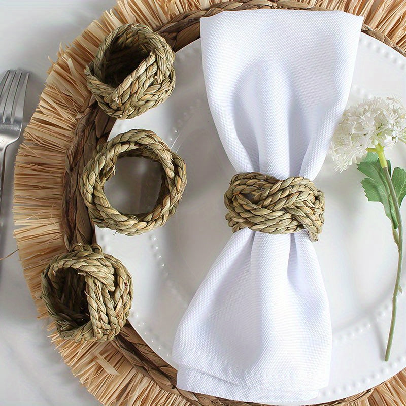 6pcs Water Gourd Napkin Ring Boho Napkin Buckle Napkin Holder