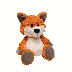 Orange Fox Stuffed Animal Toy Soft Plush Playful with Large Eyes & Ears