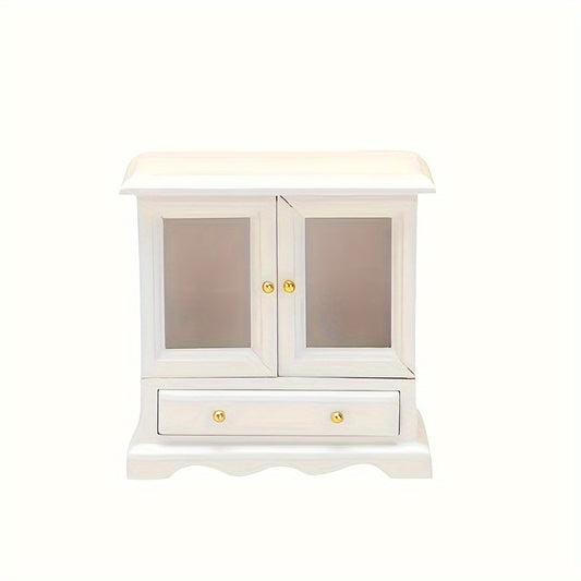 12 Food And Play Dollhouse Furniture Cabinet Double Door Bookcase
