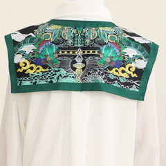 Double Sided Sunproof Printed Shawl Air Condition Room Neck Protection