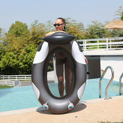 Inflatable Whale Net Hammock Water Recliner for Adults