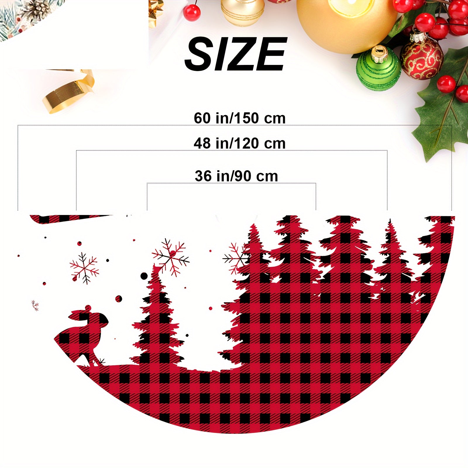 152 4 Cm Christmas Tree Skirt Ornaments Home Decor