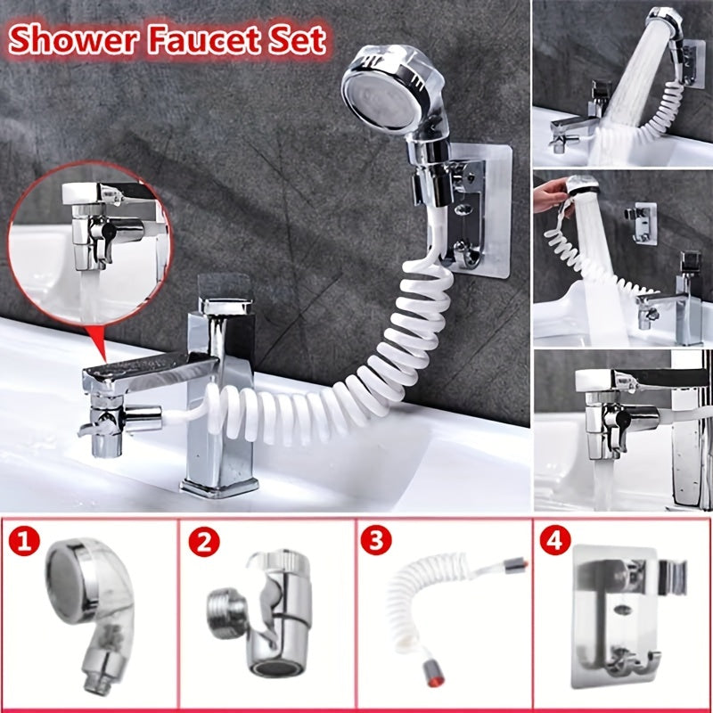 Adjustable Sink Faucet Spray Nozzle w/ Shower Head & Splitter