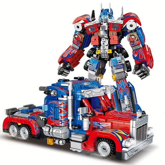 1000 pcs Transforming Robot and Car Building Blocks Set