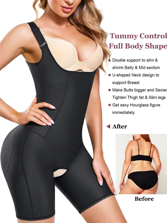 Women's Sleeveless Shapewear Jumpsuit Tummy Control Butt Lifting