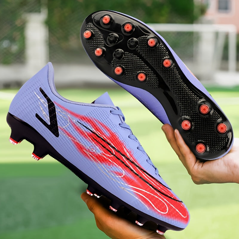 Youth Breathable Anti Slip Soccer Cleats Firm Ground Training Shoes