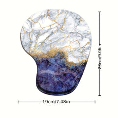 Marble Wristband Mouse Pad 3D Silicone Hand Pillow Anti Slip