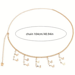 Butterfly Tassel Charm Chain Belt Waist Chain Jewelry