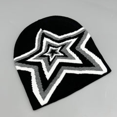 Breathable Jacquard Hat Pentagram Knitted Hat