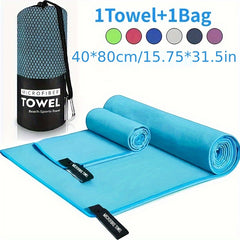 Sports Microfiber Quick Drying Towel - Gym, Pool, Yoga