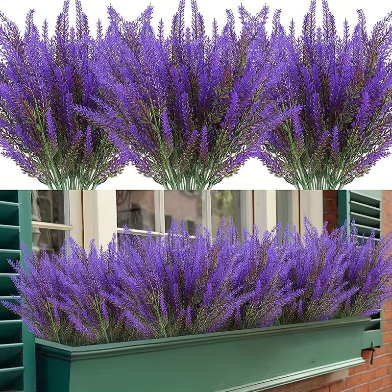 Romantic Lavender Plastic Flower Bouquet