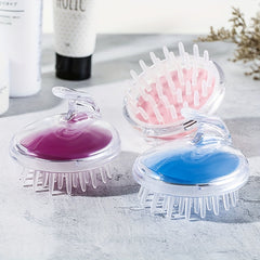 Silicone Shampoo Brush Head Massage Hair Wash Comb