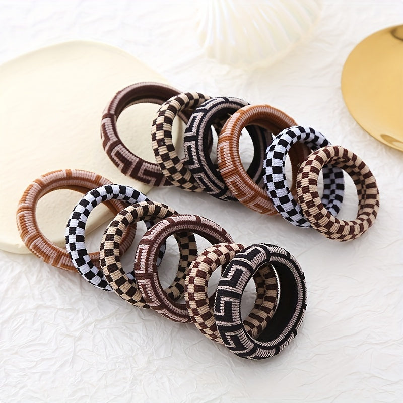 Vintage Cloth Ponytail Hair Tie High Elasticity Hair Rope Braiding Hair Accessor