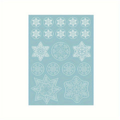 Christmas Decorations Snowflake Stickers Santa Claus Elk Stickers