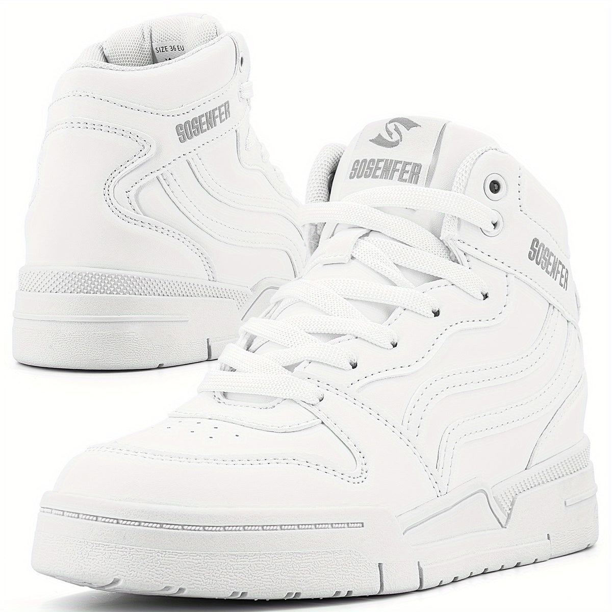 Women's High Top Skate Shoes Round Toe Platform Sneakers Outdoor Sport Shoes