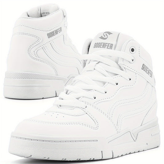 Women's High Top Skate Shoes Round Toe Platform Sneakers Outdoor Sport Shoes